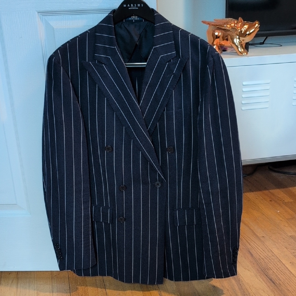Ralph Lauren Navy Pinstripe Men's Blazer